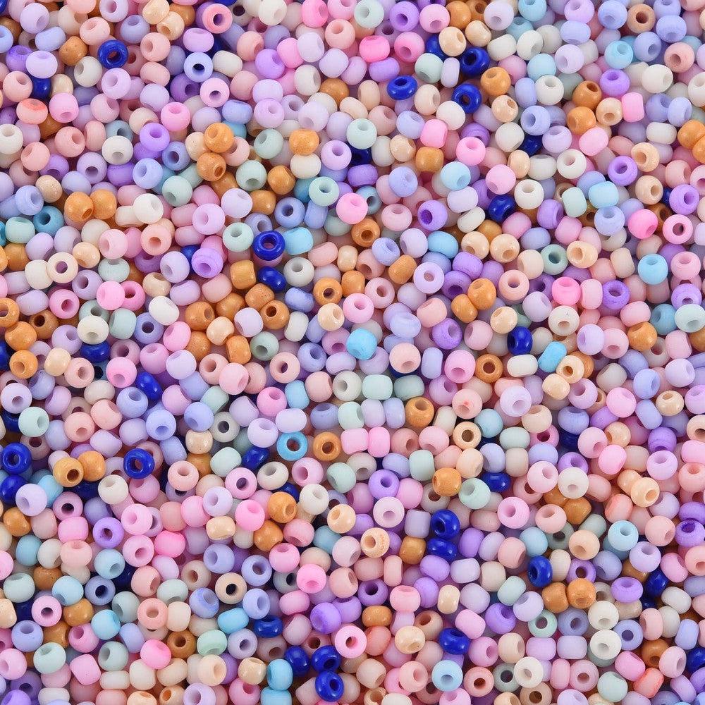 12/0 Rocailles - multicolor pastel 2mm- 10 gram