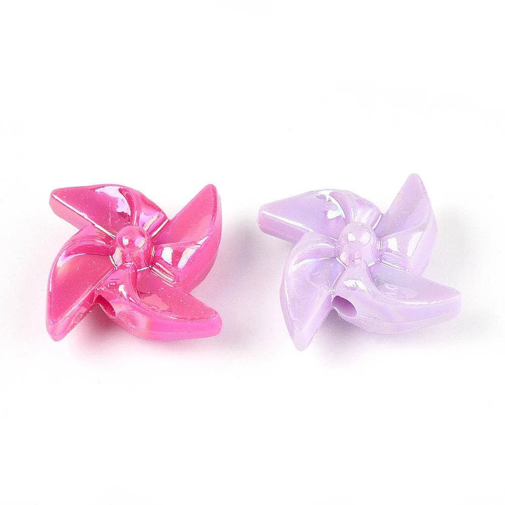 Acryl Bloem 20x20mm Multicolor - 5 stuks - Image 2