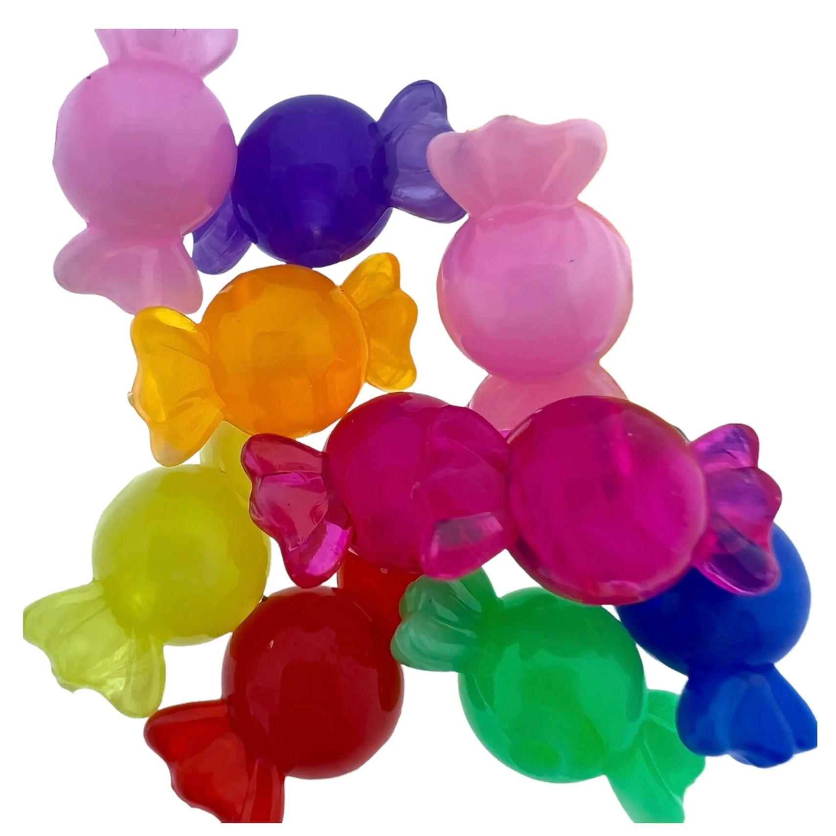 Acryl candy mix 11mm - 12 stuks