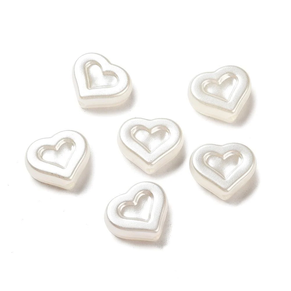 Acryl Hartje parel imitatie kralen 15mm- 12 Stuks