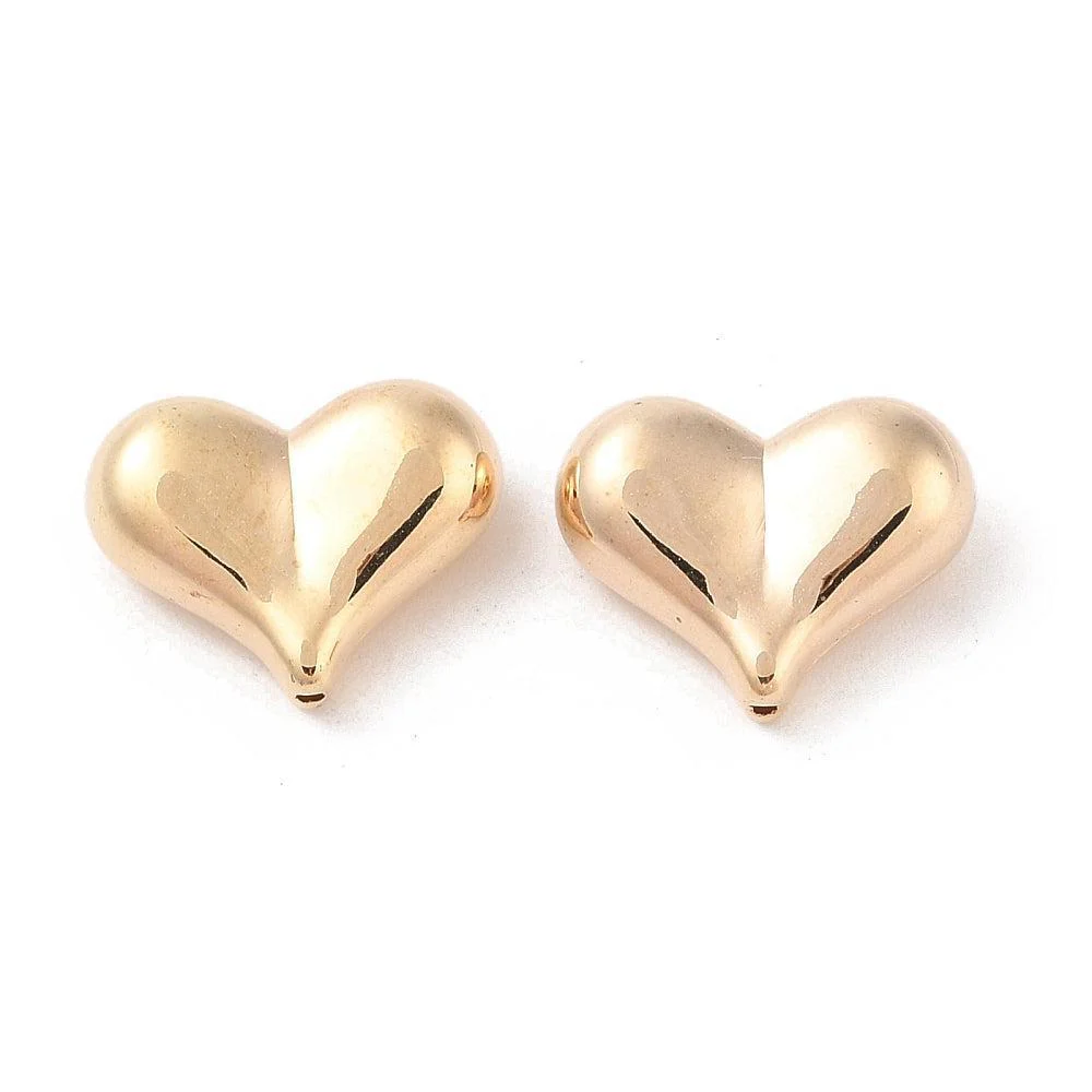 Acryl hartjes goud 22mm - per stuk - Image 2