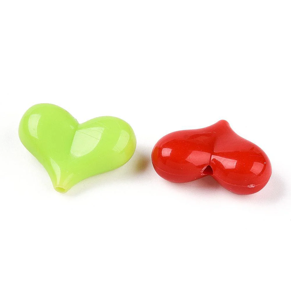 Acryl hartjes Mix 22mm - 12 stuks - Image 2