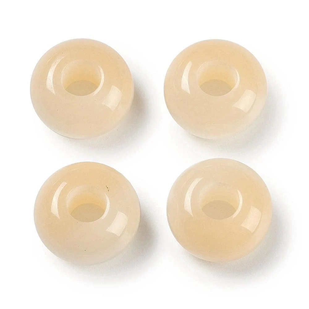 Resin kraal Beige 13mm - per stuk - Image 2
