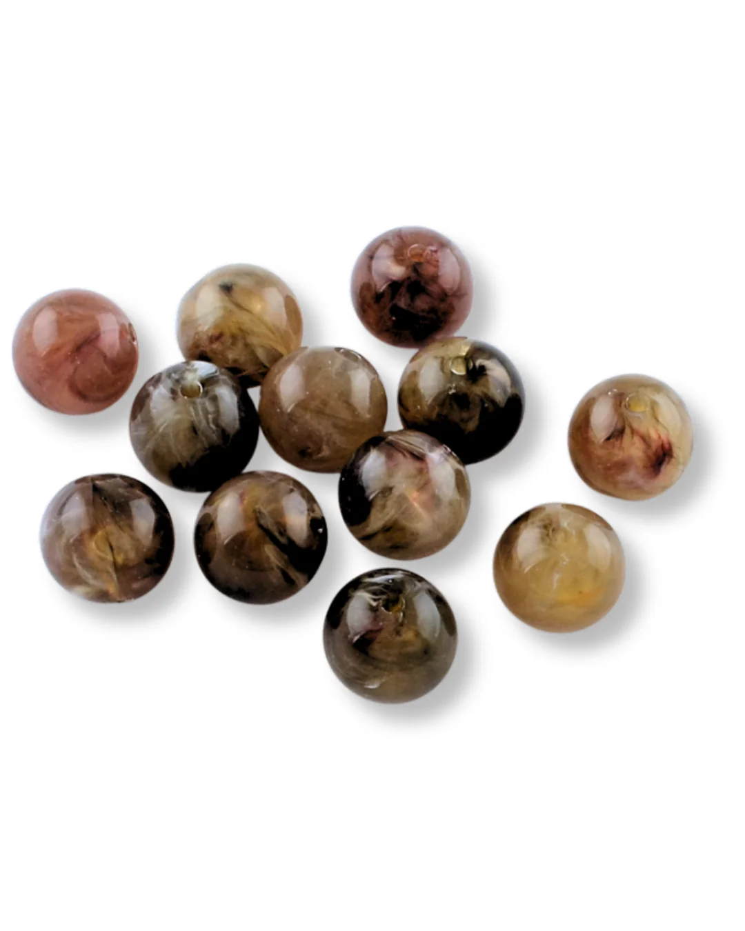 Acryl kraal gemstone Bruin 14mm - per stuk