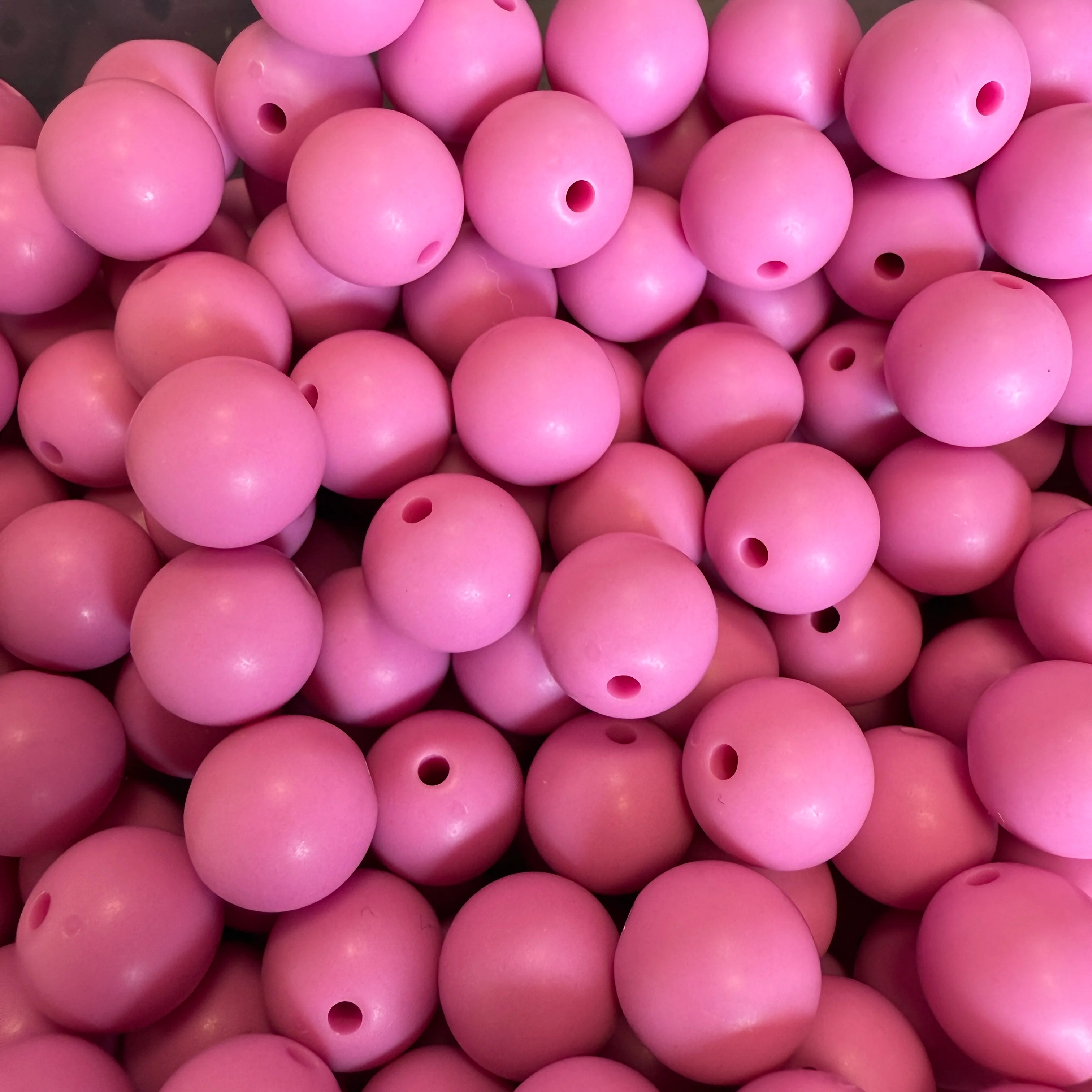 Acryl kraal mat 13mm Roze - per stuk