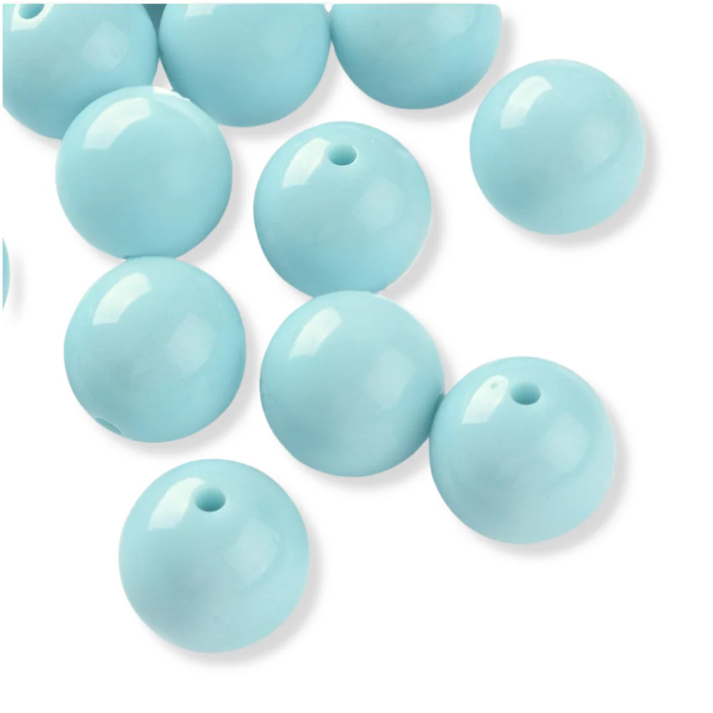 Acryl kraal rond 16mm Sky Blue - per stuk
