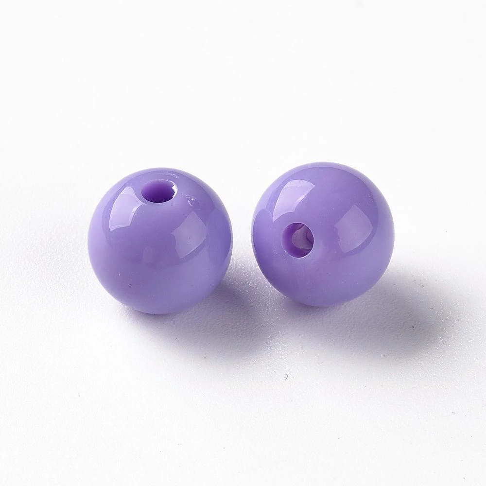Acryl kraal rond Lila 10mm - 25 stuks - Image 2