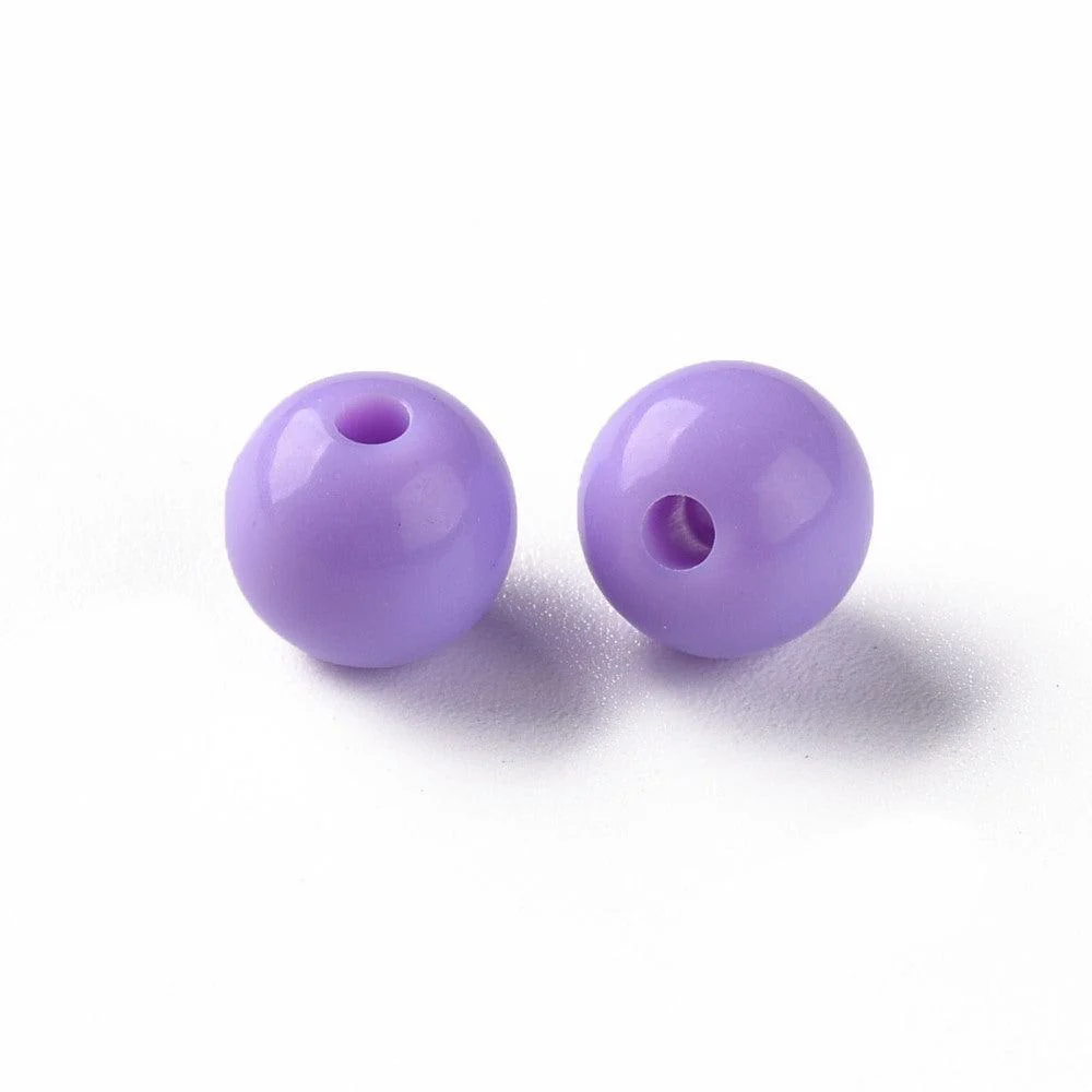 Acryl kraal rond Lila 8mm - 25 stuks - Image 2
