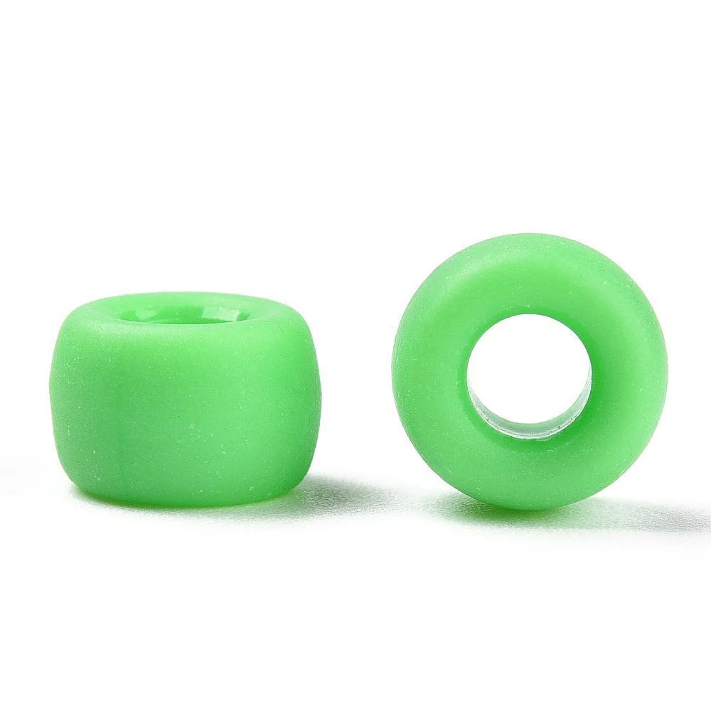 Acryl kraal rond Mat Groen Ø4mm 9x6mm - 40 stuks - Image 2