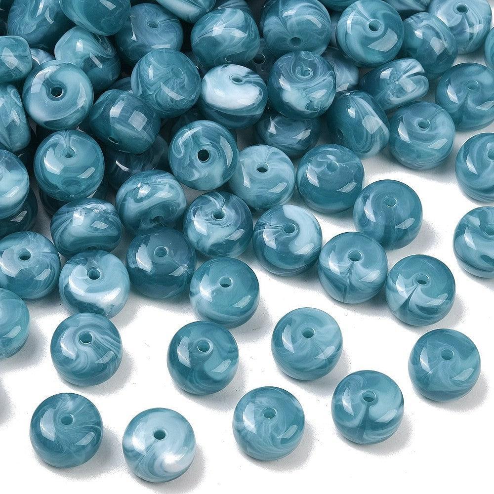 Acryl kraal rondel Blauw 14mm - per stuk - Image 2