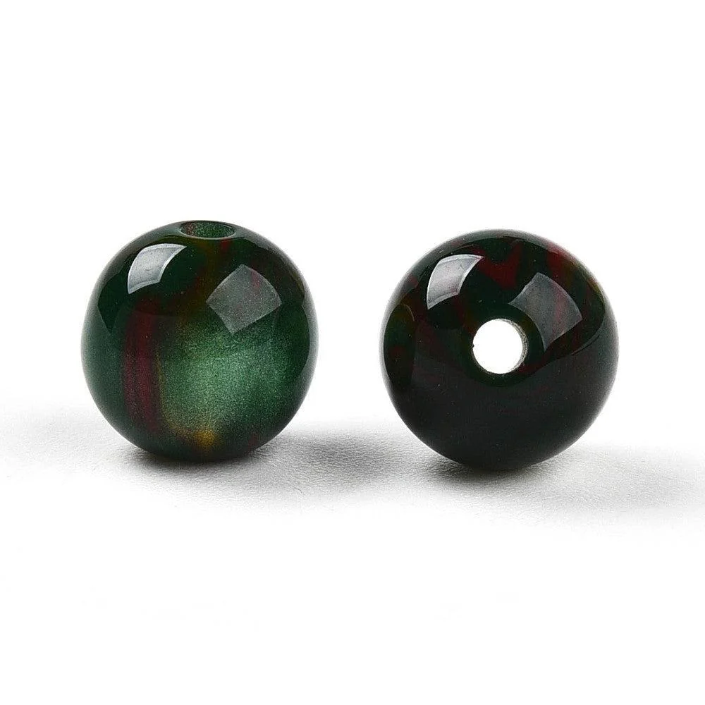 Acryl kraal Groen 8mm - per 14 stuks - Image 2