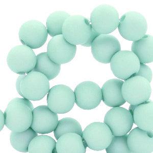 Acryl kralen Soft turquoise blue 4mm - ±100 stuks