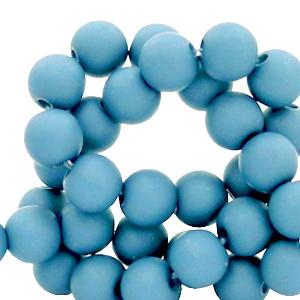 Acryl kralen Cornflower blue 4mm - 100 stuks