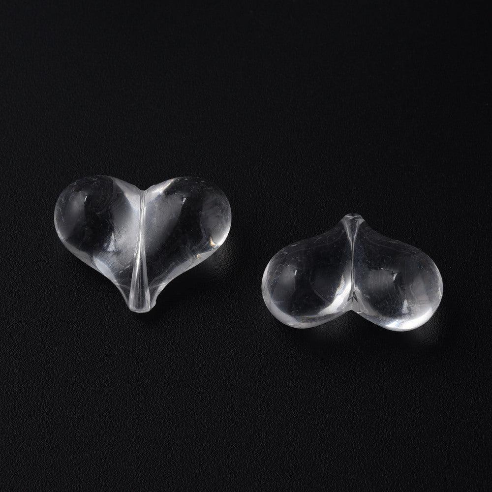 Acryl kralen hartjes Transparant clear gekleurd 22mm- 5 stuks - Image 2