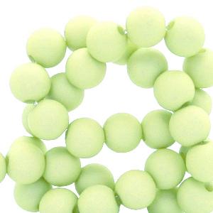 Acryl kralen Lime green 6mm - ±50 stuks