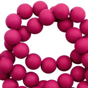 Acryl kralen Magenta purple 8mm - 50 stuks