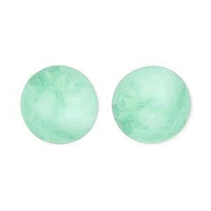 Acryl Kralen Marble Rond Mintgroen 12mm - per stuk