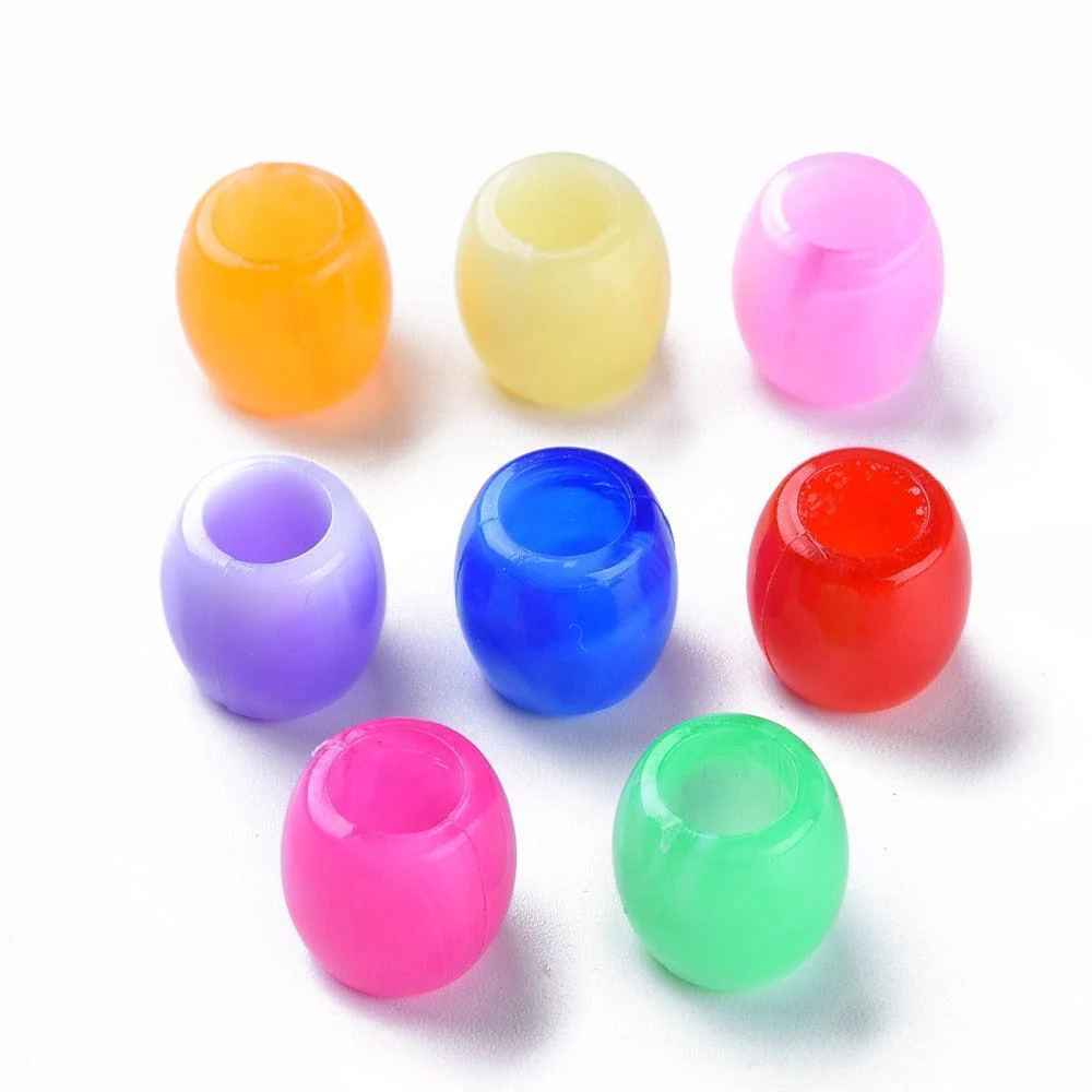 Acryl kralen Marmer Mix ovaal 11,5mm - 10 stuks
