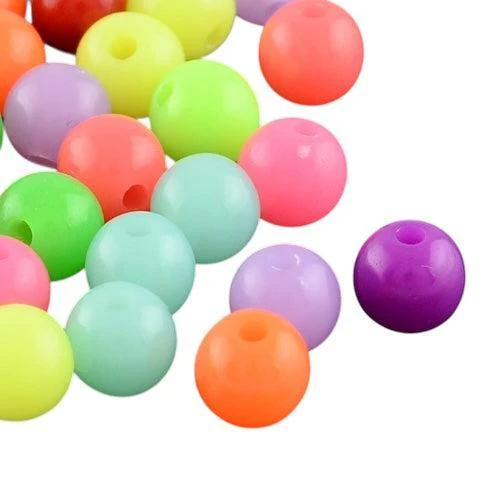 Acryl kralen neon rond 18mm- per stuk
