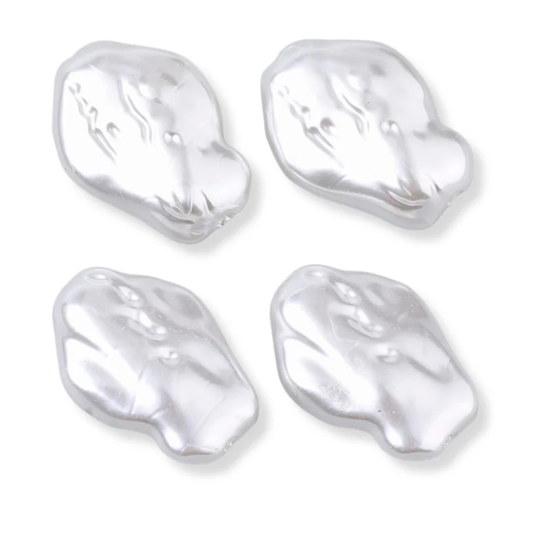 Acryl kralen imitatie parel off white 25mm - per stuk