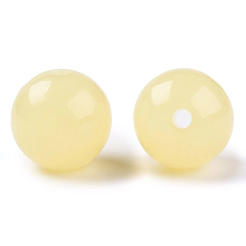Acryl Kralen rond Lichtgeel 16mm - per stuk - Image 2