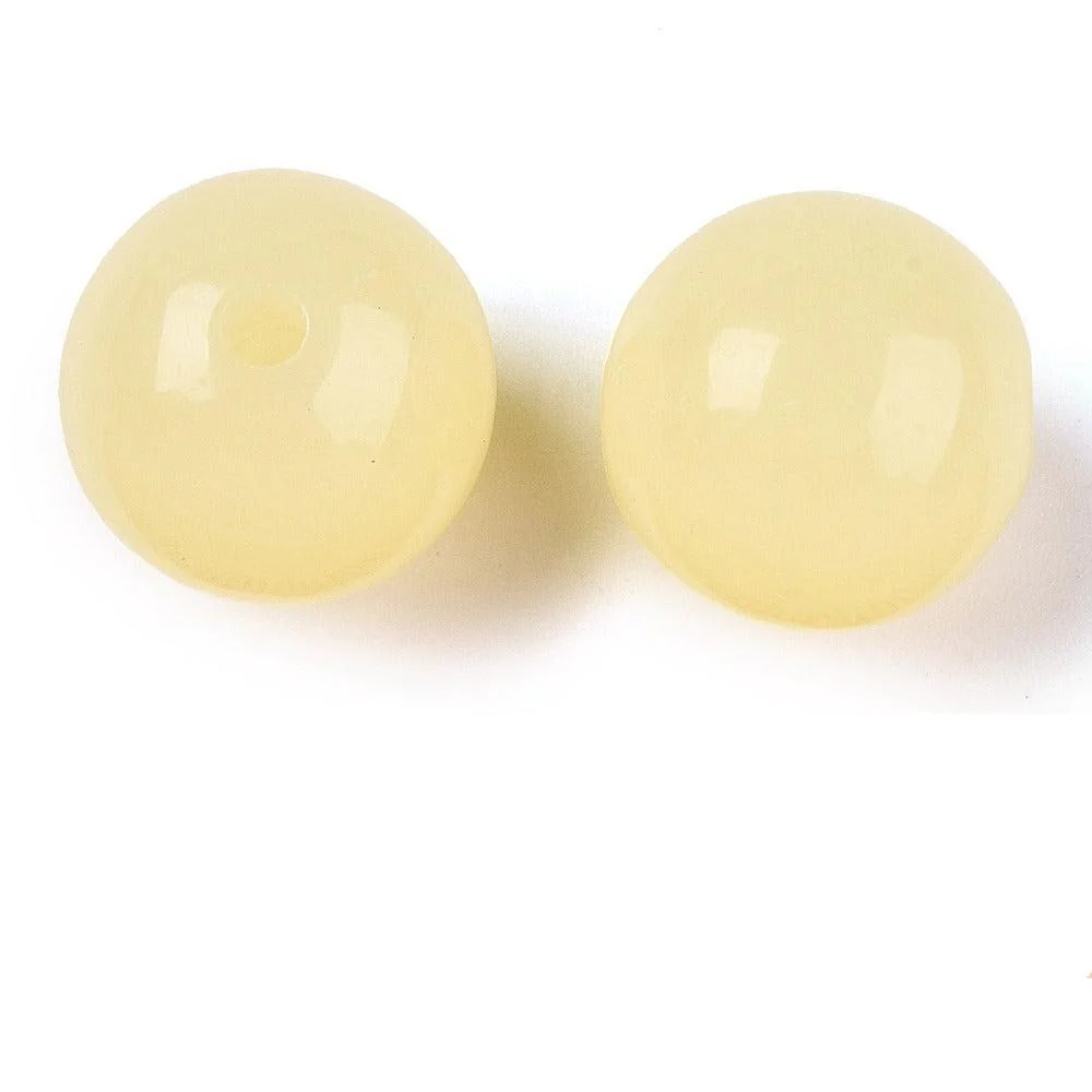Acryl Kralen rond Lichtgeel 16mm - per stuk - Image 3