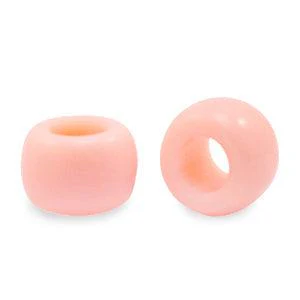 Acryl kralen rondellen peachy orange 9mm - per stuk