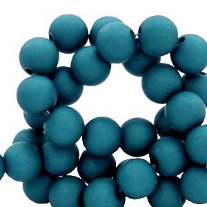 Acryl kralen Snorkel blue 4mm - 100 stuks