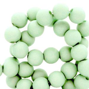 Acryl kralen Soft mint 4mm - ±100 stuks