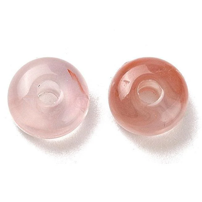 Acryl Kralen Transparant Rondel Flamigo Roze / Lila 7x4mm - ±35 stuks - Image 4