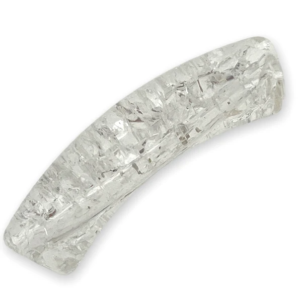 Acryl kralen tube Crackle Crystal 32x8mm - per stuk