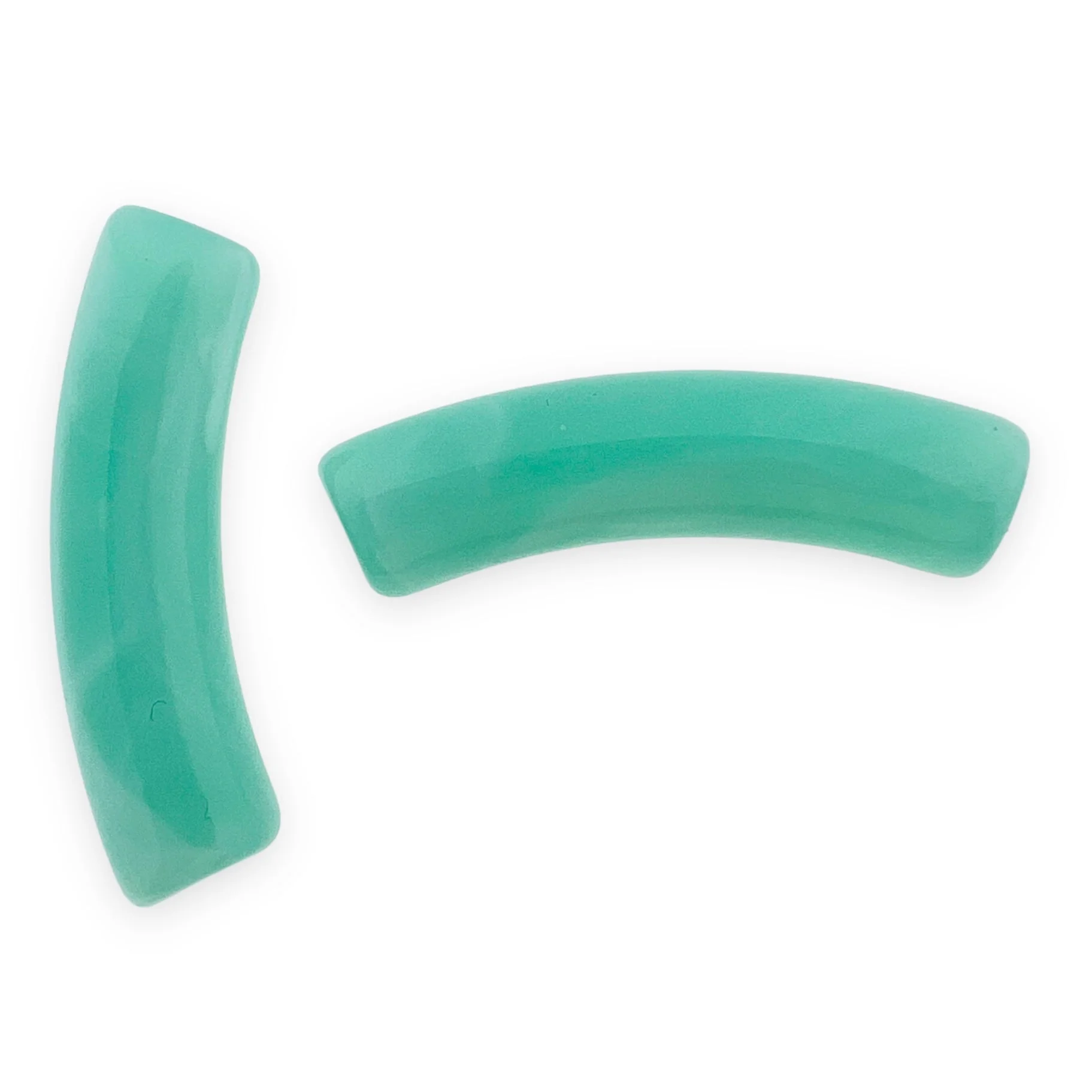 Acryl kralen tube imitatie edelsteen turquoise32x8mm - per stuk