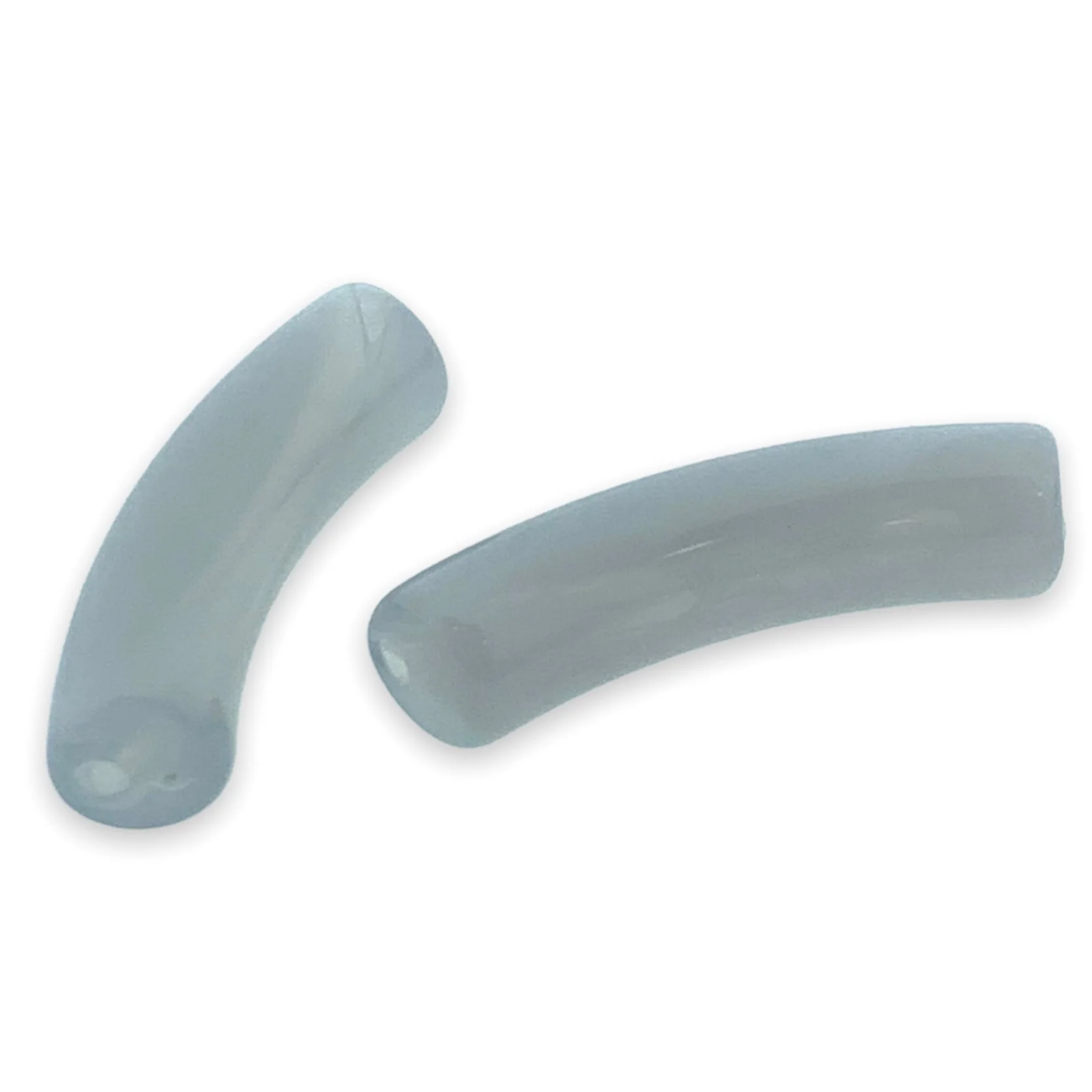 Acryl kralen tube imitatie edelsteen Grijs 32x8mm - per stuk - Image 2