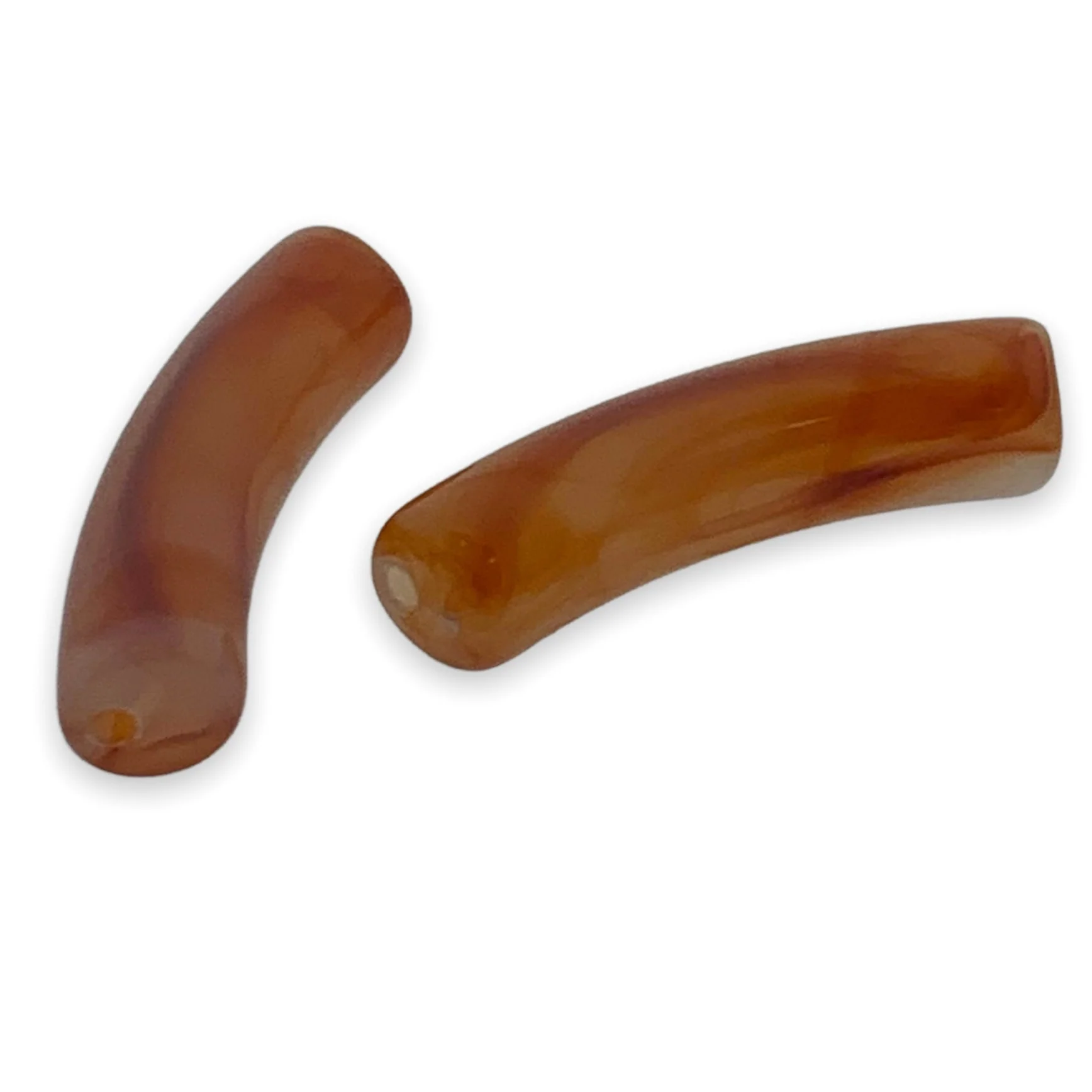 Acryl kralen tube imitatie edelsteen rood 32x8mm - per stuk