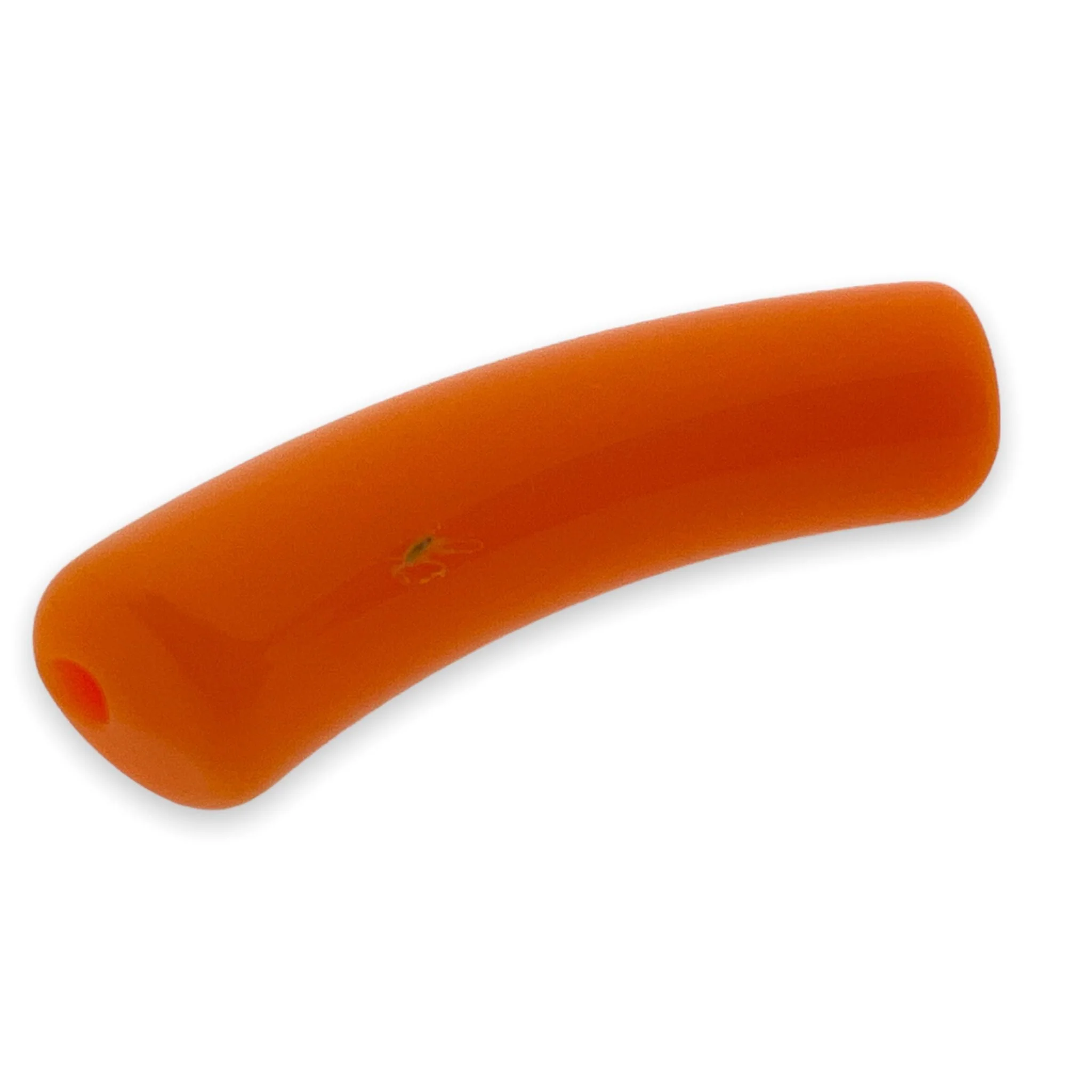 Acryl kralen tube oranje 32x8mm - per stuk