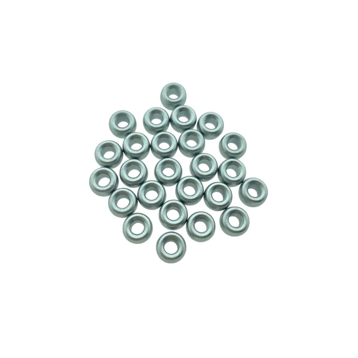 Acryl kralen zilver 8mm- per 25 stuks