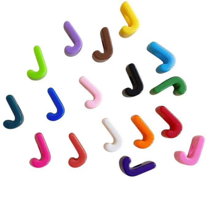 Acryl letterkraal Ø6mm alfabet gekleurd 21mm- per stuk - Image 10