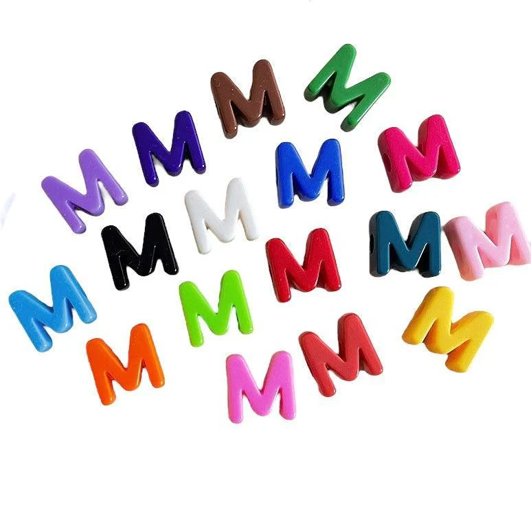 Acryl letterkraal Ø6mm alfabet gekleurd 21mm- per stuk - Image 13