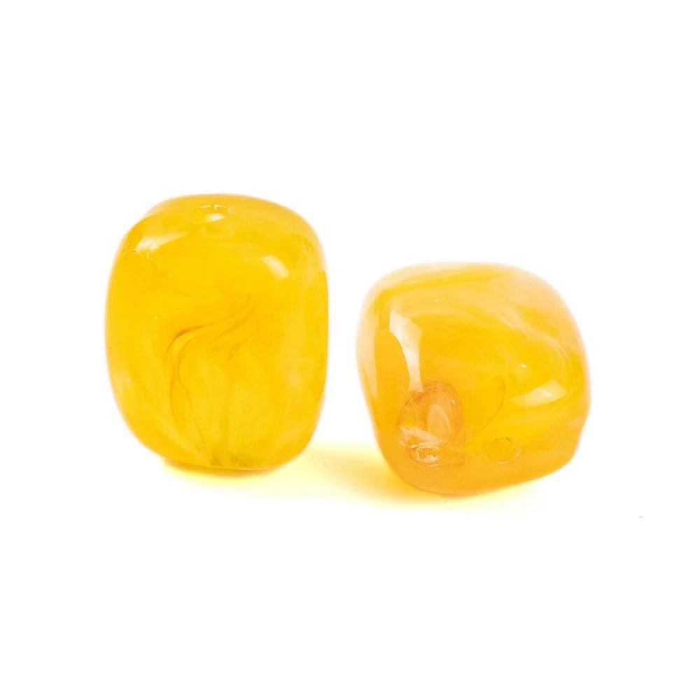 Acryl marmer Rechthoek Honey Gold 13mm - per 8 stuks - Image 3
