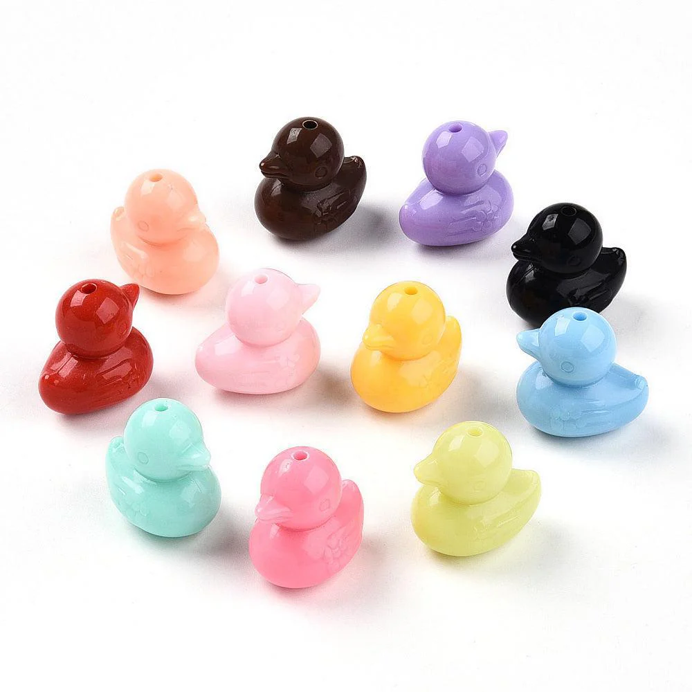 Acryl Ø2.2mm eendjes Mix 21,5mm - 5 stuks