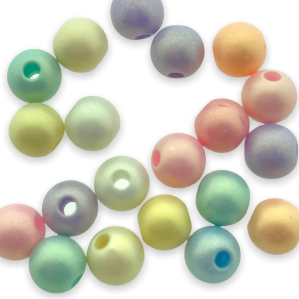Acryl mix spray painted colors 8x7mm- 20 stuks