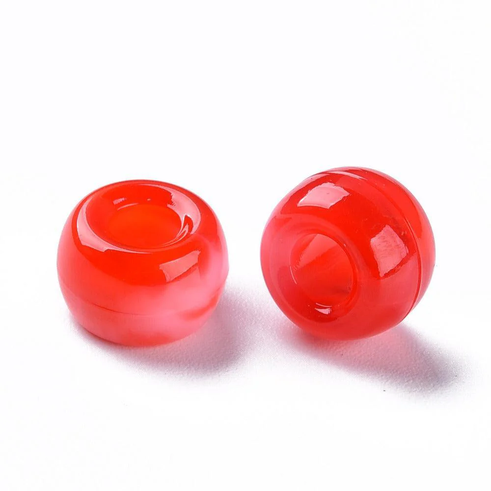 Acryl Ø4mm multicolor mix 9x6mm- 40 stuks - Image 2
