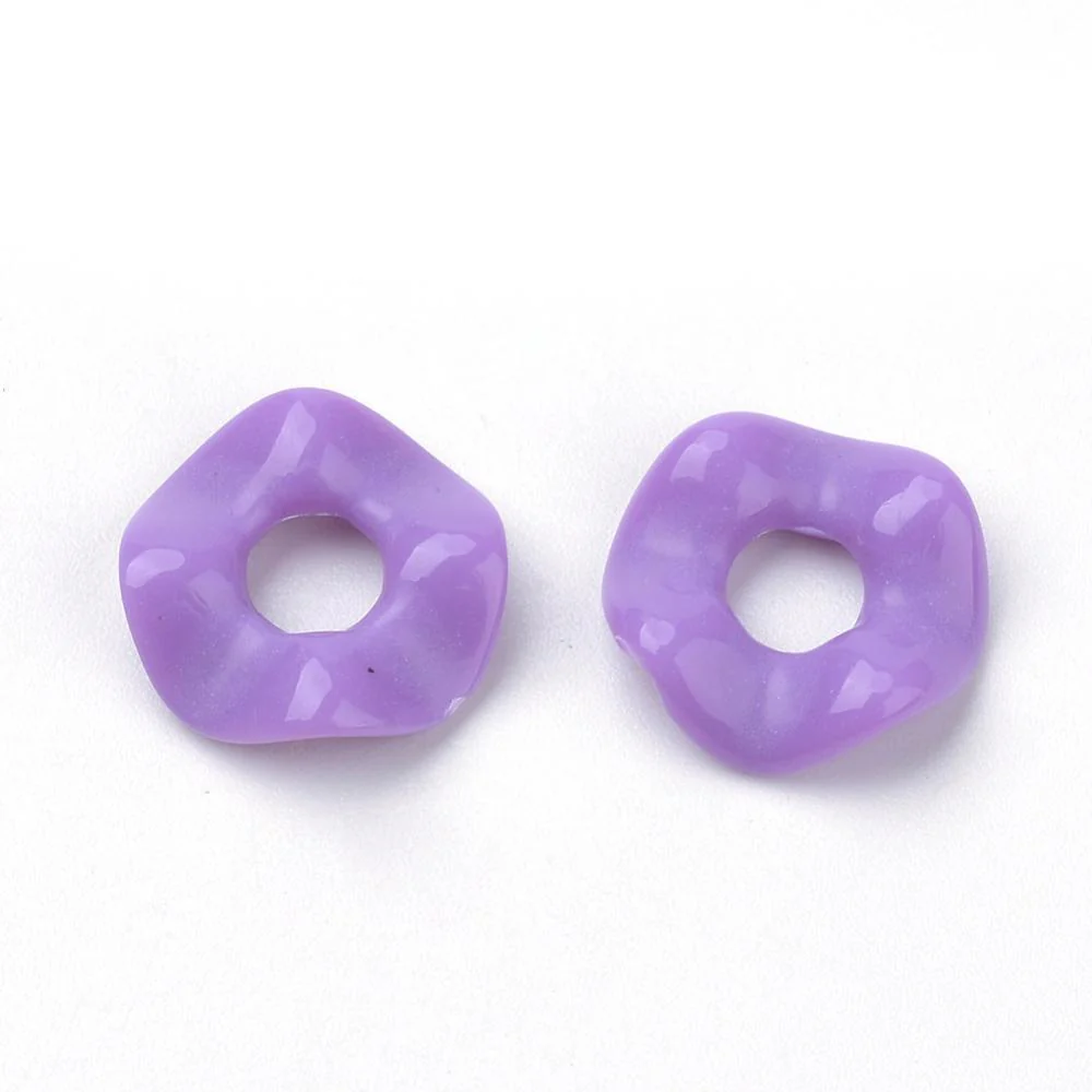 Acryl opaque donut mix 13x3mm - 45 stuks - Image 2