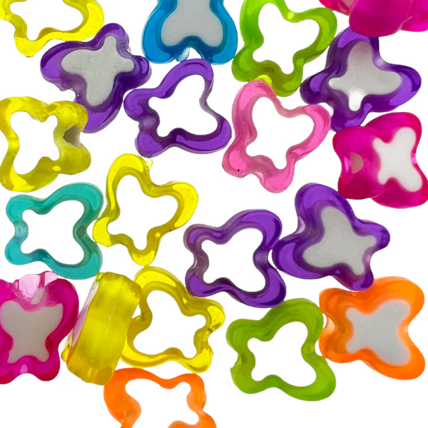 Acryl vlinder mix 10mm - 20 stuks
