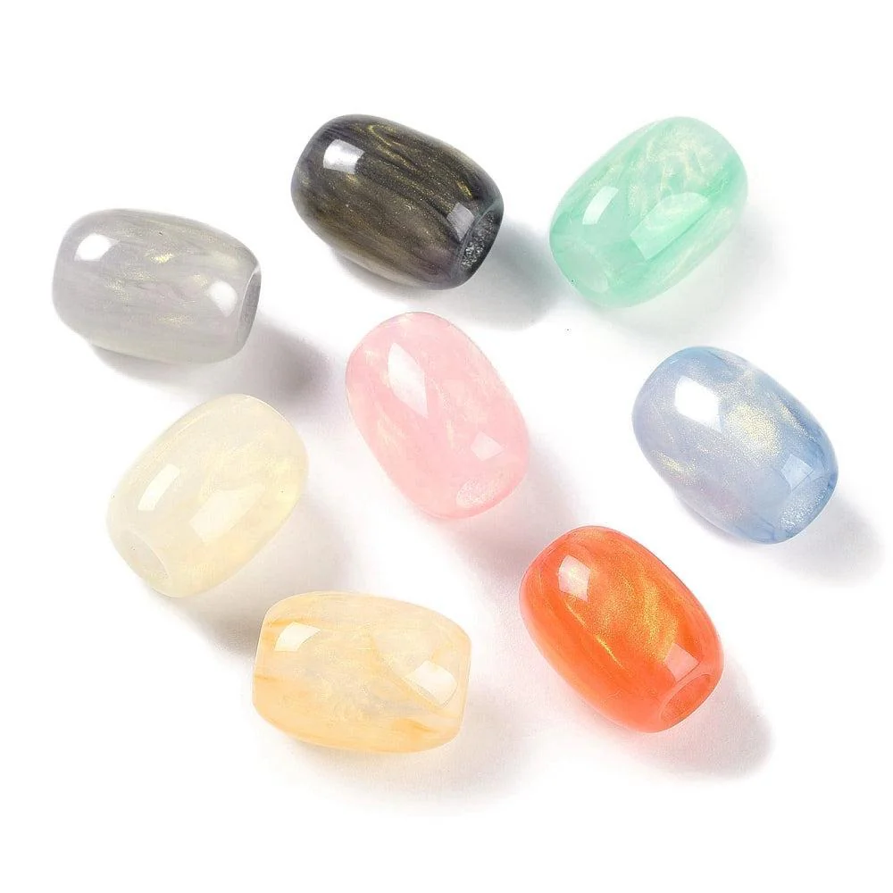 Acrylkralen imitatie edelstenen gekleurd 16mm - per 6 stuks
