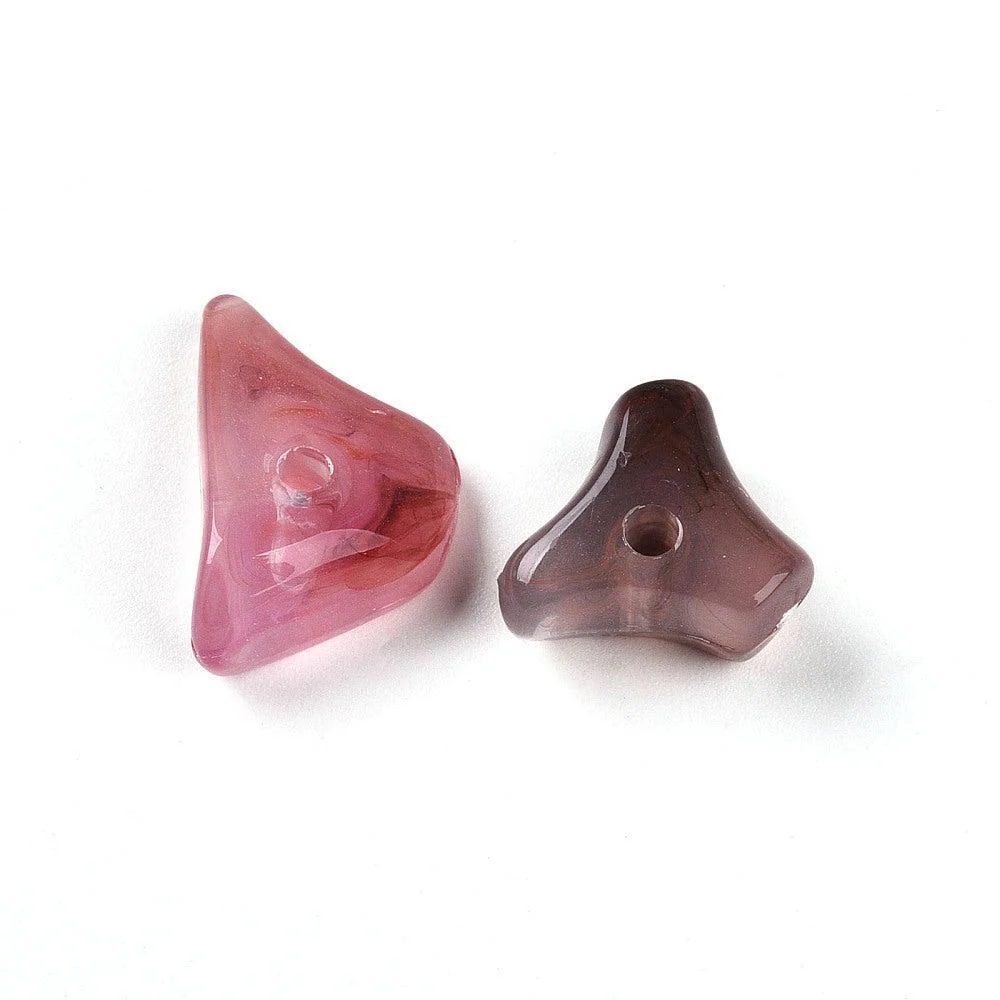 Acrylkralen Nugget Lila / Flamingo Roze 16mm - per 10 stuks - Image 3