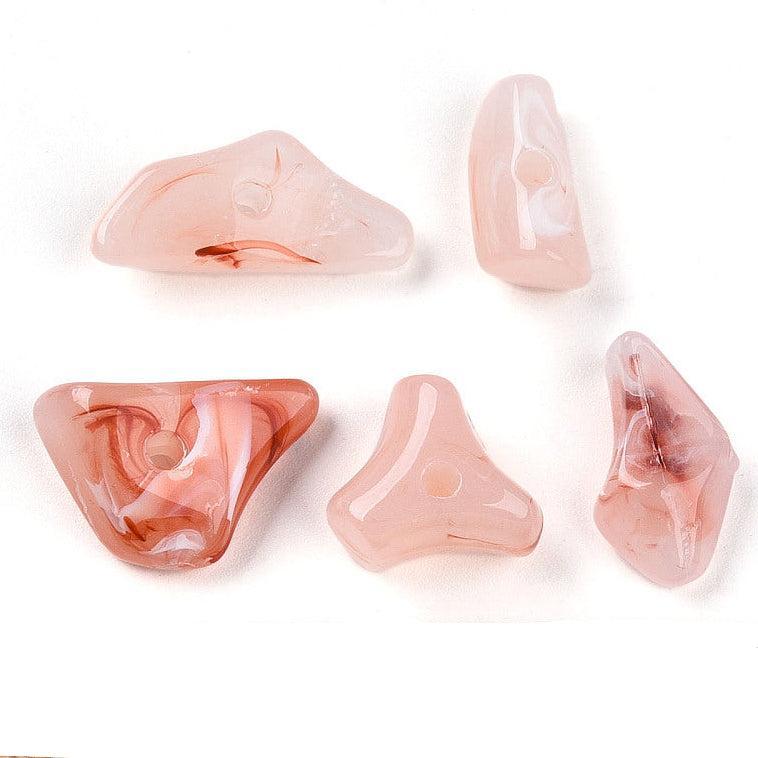 Acrylkralen Nugget Peach 16mm - per 10 stuks - Image 4