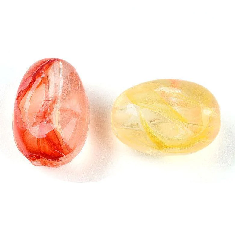 Acrylkralen Ovaal Honey Gold / Peach 14mm - per 8 stuks - Image 4