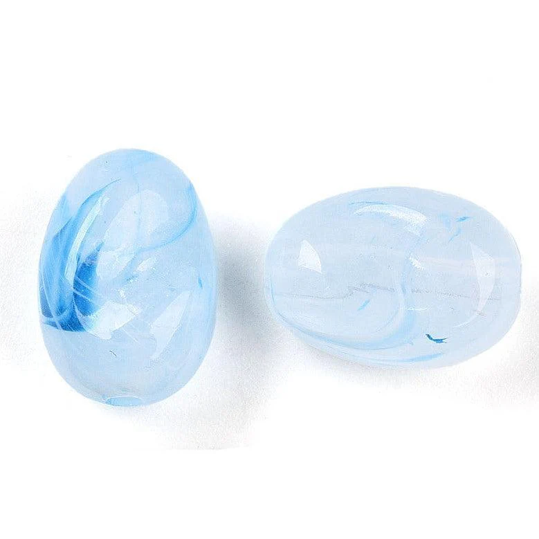 Acrylkralen Ovaal Lichtblauw 14mm - 8 stuks - Image 4