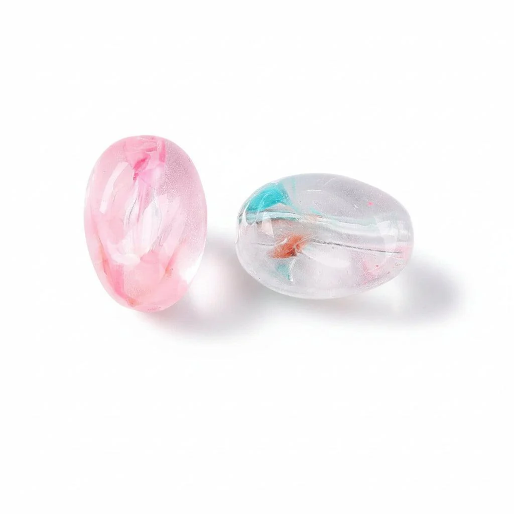 Acrylkralen Ovaal Pink / Blue 14mm - per 8 stuks - Image 4